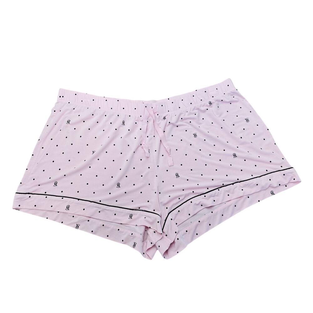 Victoria Secret Pink Polka Dot Sleep Night Pajama Women's Shorts XXL